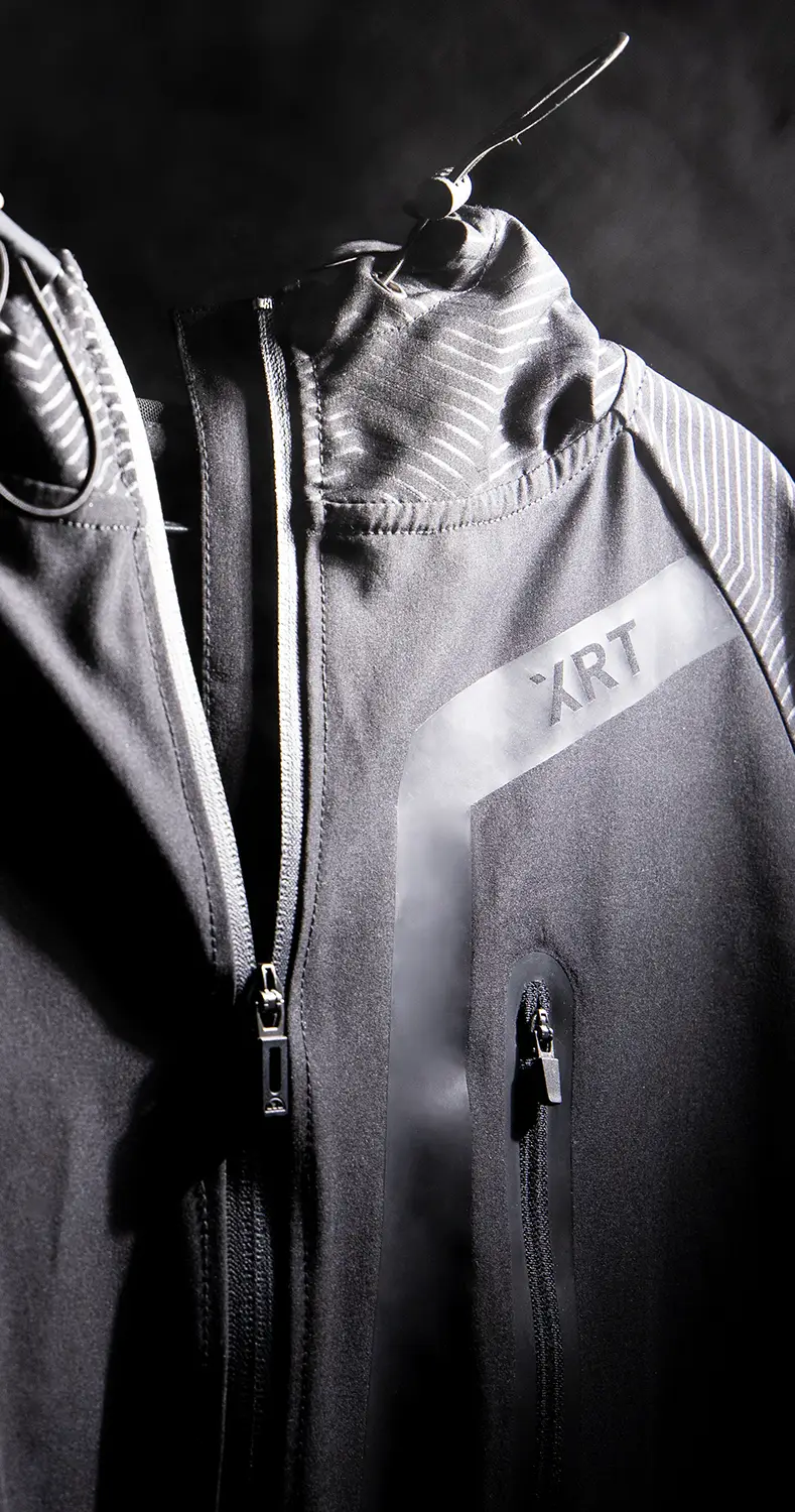 closeup of sports jacket dark