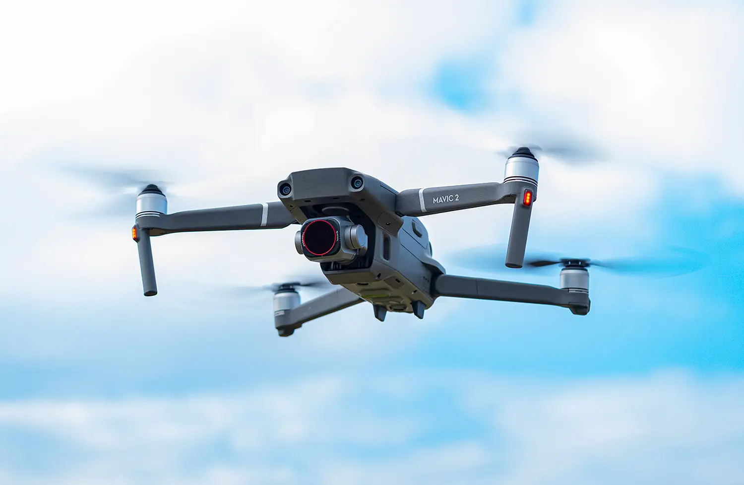 Mavic drone flying in the sky